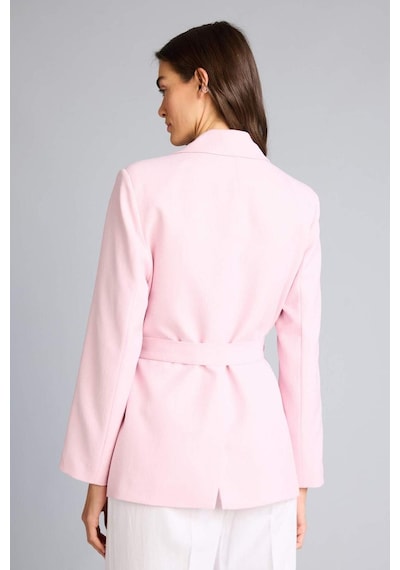 Defacto Regular Fıt Ceket Yaka Blazer Ceket H0851ax26smpn69 Pembe-pn69