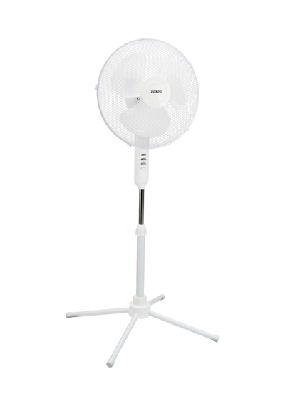 Everest Fan10, Beyaz, Ecowind, 3 Kademeli Hız, 3lü 16&quot Kanat, 45w, Otomatik Salınım, Yükseklik Ayarlı, Ac220, Vantilatör