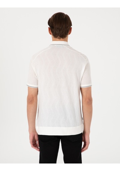 Pierre Cardin Erkek Beyaz Tişört 50302591-vr013 Beyaz