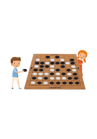 Reversi Ahşap Zeka Ve Akıl Oyunu 5+ Yaş 2 Oyuncu