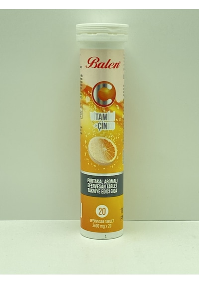 BALEN PORTAKAL AROMALI TABLET VİTAMİN 20 TABLET