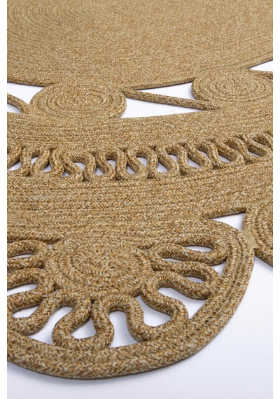 Reygon Ege 25 Hasır Dekoratif El Örgüsü Kilim Yolluk Halı Kahve