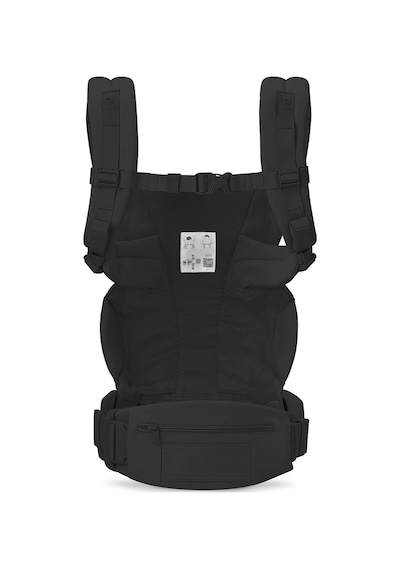 Ergobaby Omni Deluxe Cotton (Onyx Black) 4 Farklı Taşıma Pozisyonlu Ergonomik Kanguru, 0-4 Yaş Yeni Doğan