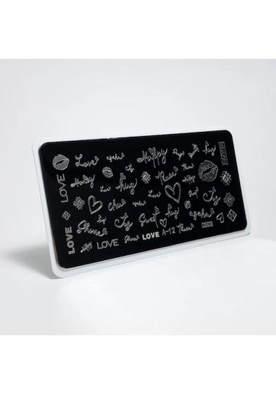 Nail Art Stampa Plakası Stamper Desen Baskı Paleti
