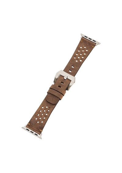 Apple Watch Uyumlu Deri Kordon Vigo 42-44-45mm G2 Kahve
