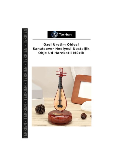 Özel Üretim Objesi Sanatsever Hediyesi Nostaljik Obje Ud Hareketli Müzik