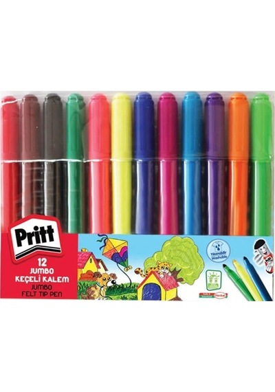 Pritt Jumbo Keçeli Kalem 12li - 2 Paket