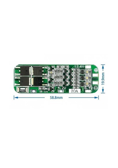 Ventatek 3s 20a Bms 18650 Lityum Pil Şarj Koruma Devresi - 12.6v