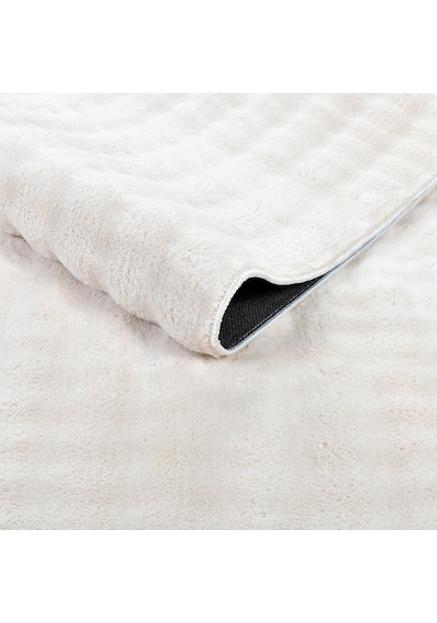 Krem Yumuşak Bubble Kaymaz Özel Taban Peluş Halı Yolluk Yıkanabilir 102