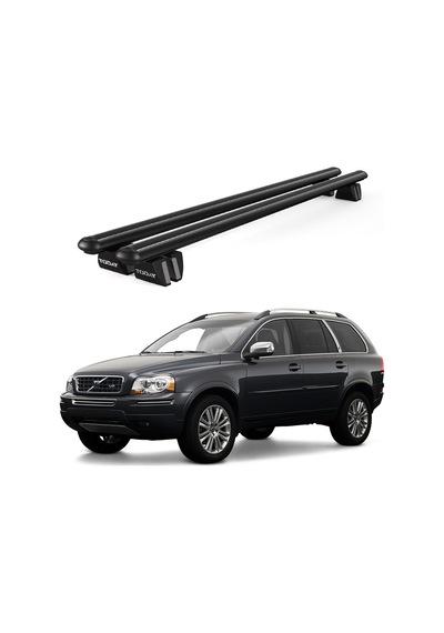 Pençe Volvo Xc90 2002-2015 Uyumlu Siyah Ara Atkı Port Bagaj Tavan Barı