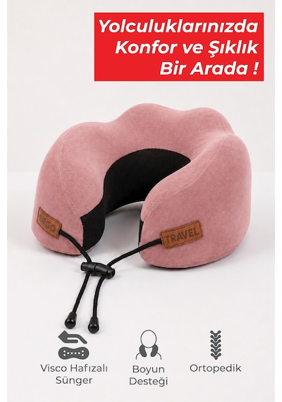 Viscofoam Cosy Ortopedik Seyahat Yastığı Visco Boyun Destekli Seyahat Yastığı