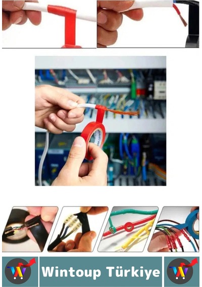 Elektrikbandı Dayanıklı Pvc Kablo İzolasyon Onarım Kısa Devre Önleme Estetik Renkli Elektrik Bandı