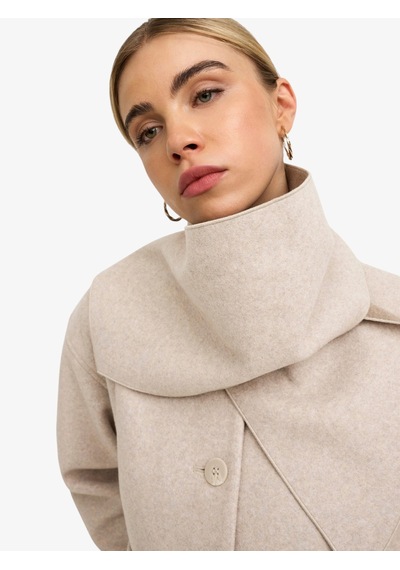 Only Onlcarrıe Scarf Jacket Otw Kadın Beyaz Ceket - 15382557