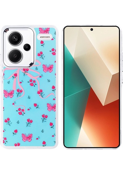 Xiaomi Redmi Note 13 Pro Plus 5g Kılıf Airbag Tasarımlı Zore Hadra Kapak Kelebek