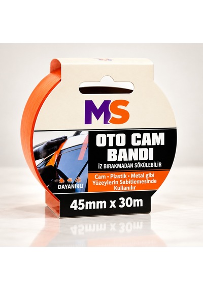 Araba Araç Dayanıklı Oto Cam Bandı 45 Mm X 30 Metre Sabitleme Tamir  İz Bırakmaz Güçlü Bantı 45x30 M
