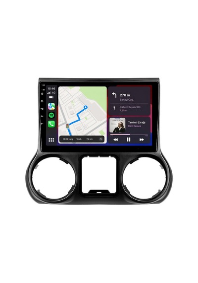 Jeep Wrangler 2011-2017 Android Multimedya Carplay Android Auto Navigasyon Kameralı 8gb Ram 64gb 10"