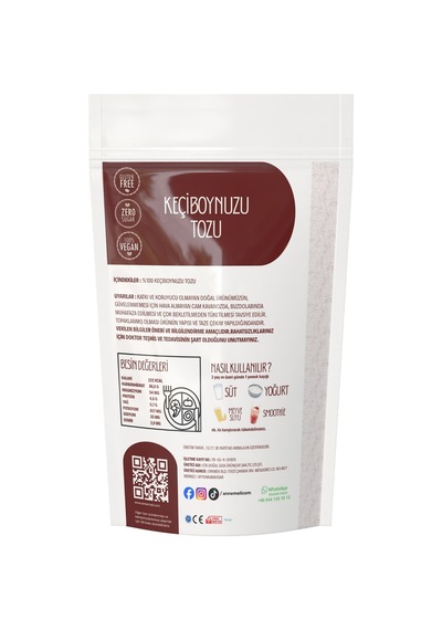 250 Gr Keçiboynuzu Tozu Unu Harnup Unu Bebek Ek Gıda Çekirdeği Ile Öğütülmüştür