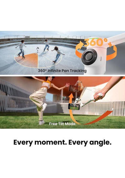 Flow 2 Pro Aı Tracker Paketi Beyaz - Apple Uyumlu Dockkit İle Sektörde İlk Aı Telefon Gimbal, Öncü 360º Pan İzleme, Serbe Genel Flow 2 Pro Aı Tracker Paketi Beyaz - Apple Uyumlu Dockkit İle Sektörde İlk Aı Telefon Gimbal, Öncü 360º Pan İzleme, Serbe Genel