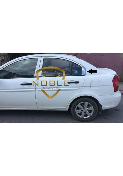 Hyundai Accent Era Krom Kelebek Cam Yeri 2005-2011 2 Parça