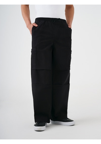 Baggy Fit Erkek Pantolon Siyah
