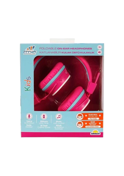 Gökkuşağı Desenli Bluetooth Kulak Üstü Kulaklık