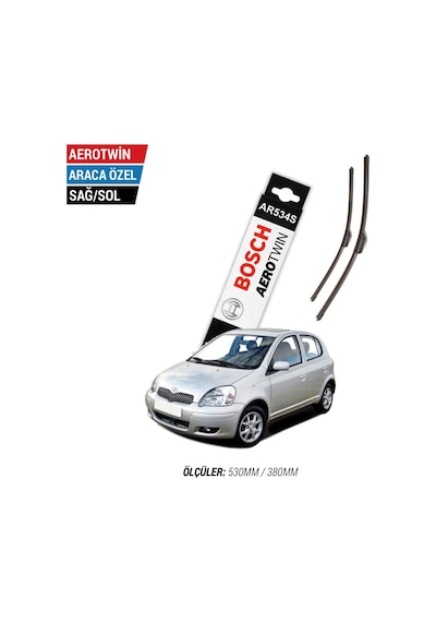 Toyota Uyumlu Yaris Silecek Takımı 1999-2005 Bosch Aerotwin