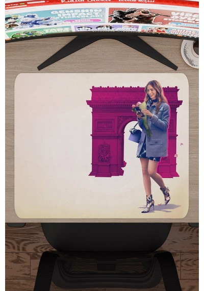 Emily İn Paris V3 48x40 Xl Gaming Kauçuk Kaymaz Taban Mouse Pad Fare Altlığı