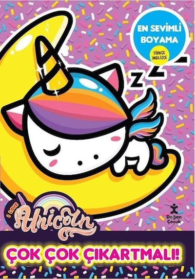 I Love Unicorn  -  En Sevimli Boyama - Çok Çok Çıkartmalı!- Doğan Çocuk