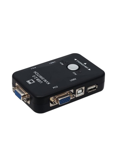 2 Port Usb Kvm Switch, 2 Kasa 1 Monitör Switch, 2 Bilgisayarı Tek Elden Yönetin