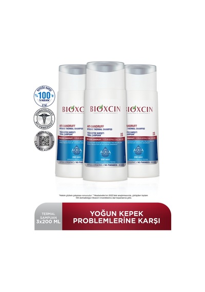 Aqua Thermal Ds Yoğun Kepeğe Karşı Etkili Şampuan 200 Ml 3 Lü Set