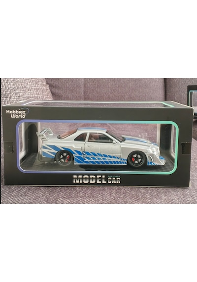 Hobbiez World 1:24 Nissan Skyline Gt-r R34 Liberty Walk Gri