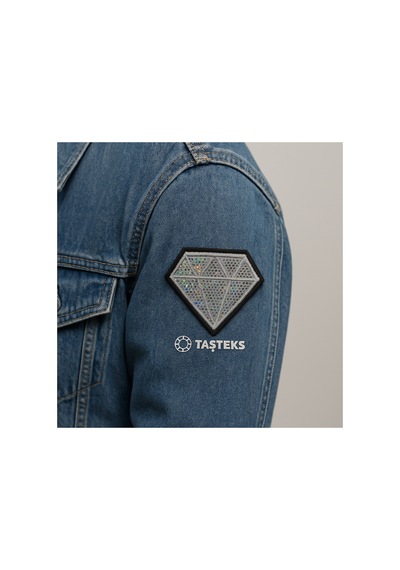 Ütülenebilen Veya Sticker Olarak Kullanılabilen Gümüş Işıltılı Elmas Patch