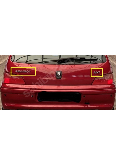 Peugeot & 106 Bagaj Yazısı Seti 2'li Paket
