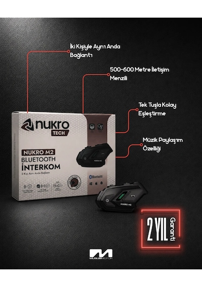 Nukro M2 İnterkom Seti