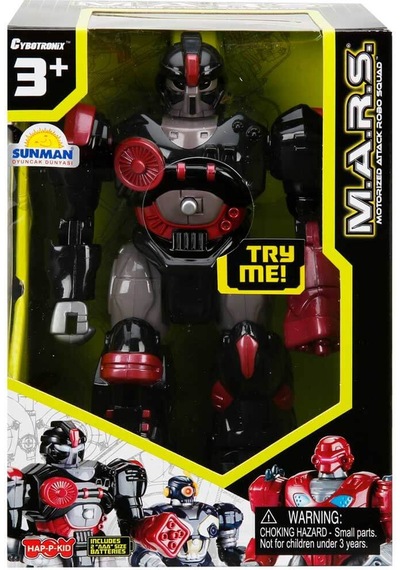 Happy Kid M.a.r.s. Işıklı Yürüyen Robot 57674 Siyah