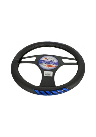 Nyf Direksiyon Kılıfı Fosforlu 38 Cm Siyah Ok İşareti Mavi A-21