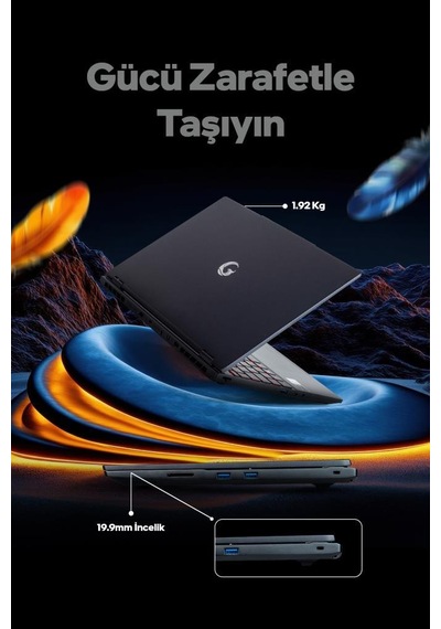 Game Garaj Slayer SR7T-5060 C6 R7 255 32 GB 1 TB SSD RTX5060 15.3" Free Dos Dizüstü Bilgisayar