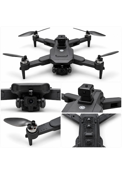 C29s Gps Drone Ekranlı Kumanda Özel Öantalı Led Işıklı 360 Derece Engel Algılamalı Profesyonel Hd Hava Dronu Elektirikli Lens 50x Zoom Fırçasız Motor Katlanabilir Tasarımı