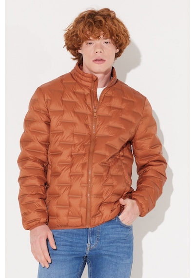 Lee Regular Fit Normal Kesim Dik Yaka Turuncu Şişme Ceket L232287700 Turuncu