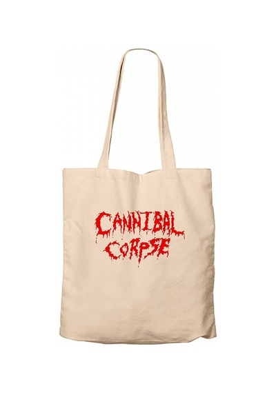 Cannibal Corpse Logo Krem Kanvas Bez Çanta Krem