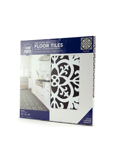 Floorpops Fp2475 Gotik Peel & Stick Yer Karosu, Siyah Diğer