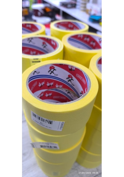 Ve-ge Maskeleme Bant Kağıt Bant Sarı 48x25mm 1 Koli 36 Adet