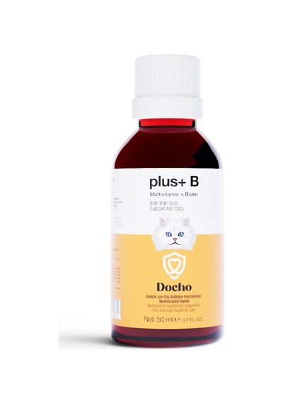 Kediler İçin Tüy Sağlığını Tamamlayıcı Multivitamin Ve Biotin İçerikli Damla 50 Ml