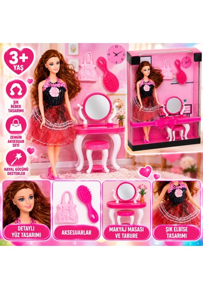 Northcity 02266 Anlily Makyaj Masalı Bebek / +3 Yaş Bx Standart