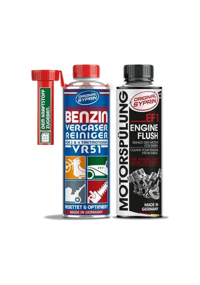 Syprin Karbüratör Temizleyici + Motor Yıkama 2x250 Ml, Benzinli Motorlar Için Katkı Maddesi - Yakıt Katkısı