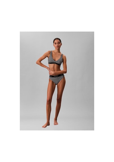 Calvin Klein Kadın Marka Logolu Elastik Bel Bantlı Siyah-beyaz Bikini Altı Lv00q61132 32n-15957 Siyah - Beyaz