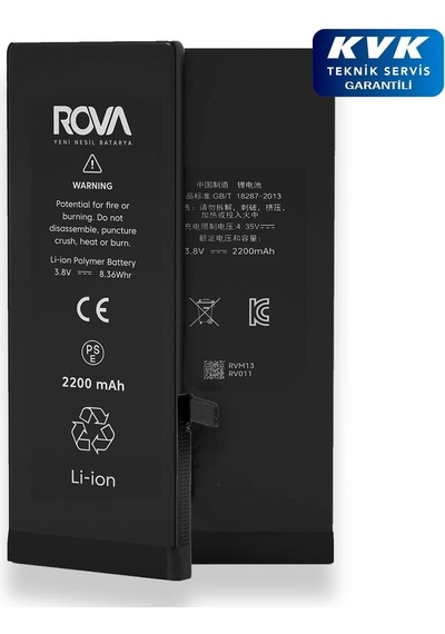 Apple Uyumlu iPhone  7 Rova Garantili Batarya