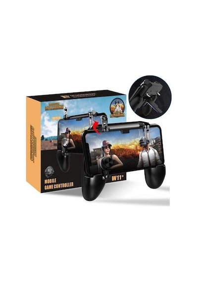 Pubg Gamepad W11+ Oyun Kolu Standlı Ateş Tetik Düğmeli Joystick