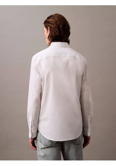 Calvin Klein Ls Solıd Stretch Slım Shırt Erkek Gömlek Lv04lb145g-yaa Beyaz