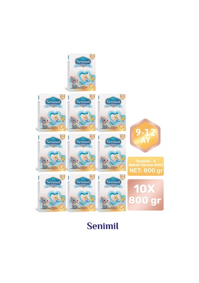 Senımıl 3 Bebek Devam Sütü 800 G 10 Adet